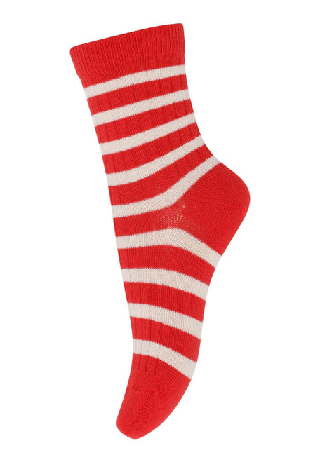 MP Denmark - Eli Socken Baumwolle Streifen Tomato