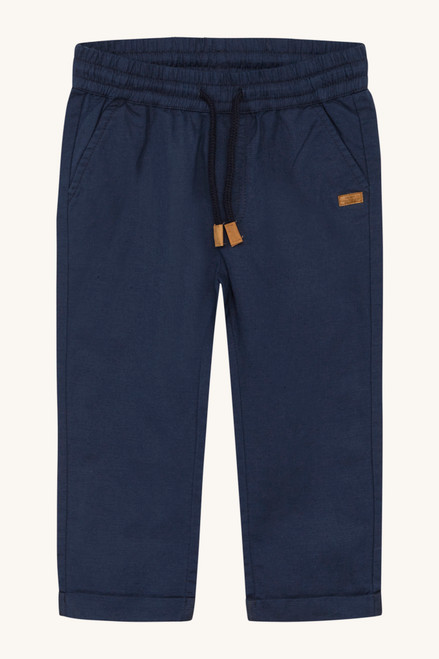 Hust & Claire - Thure Leinenhose lang Marine