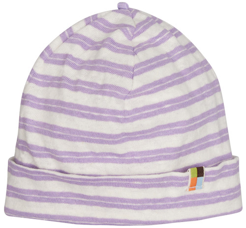 Loud+Proud - Beanie mit Leinen Streifen Lilac