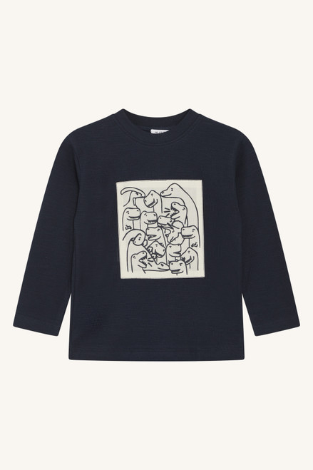 Hust & Claire - Organic Longsleeve Anton Dino marine