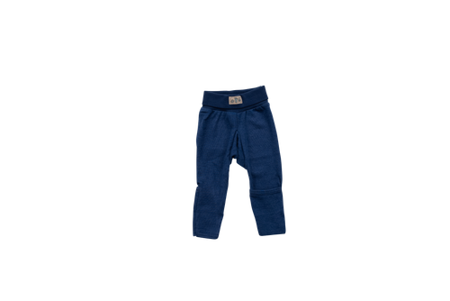 Lilano - Organic Nabelbundhose Wolle/Seide marine