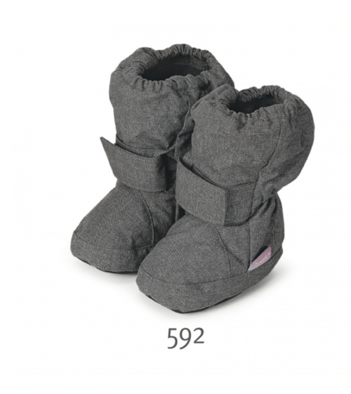 Sterntaler - Wasserfeste Booties grau meliert