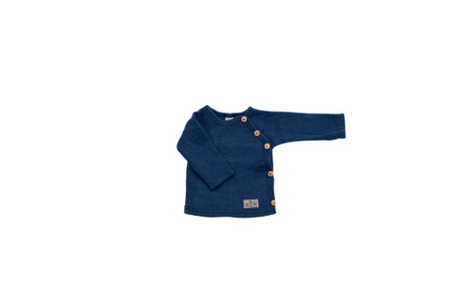 Lilano- Organic Jäckchen Merinowollfleece marine