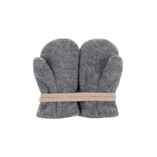 PurePure - Organic Baby Fäustel Wollfleece schiefer grau