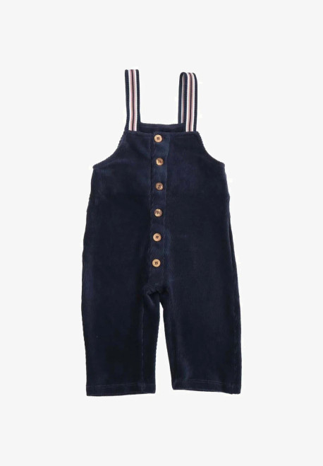 Walkiddy - Organic Latzhose Cordnicky Navy