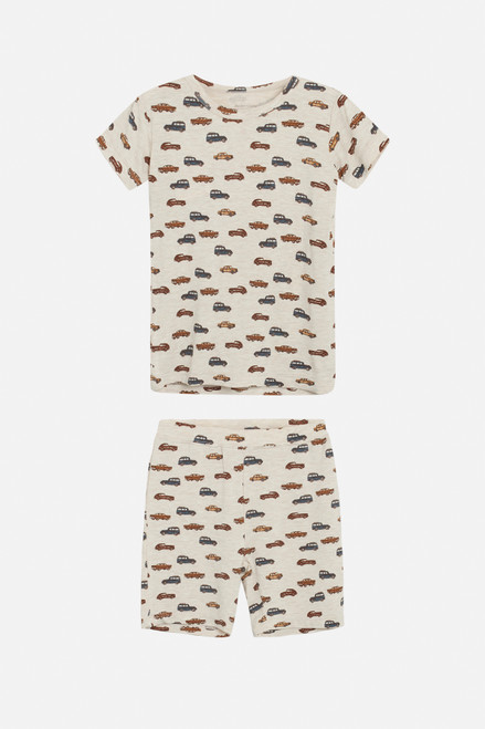 Hust&Claire - Fun Pyjamas wheat melange Bambusviskose