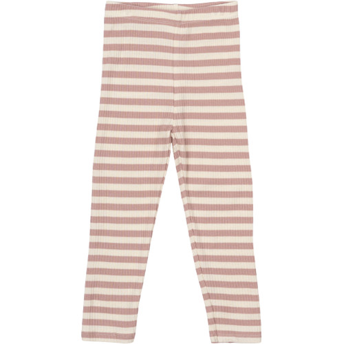 The New - Organic Ripp Leggings Streifen Adobe Rose