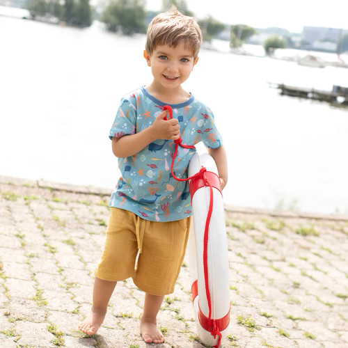 Enfant Terrible - Organic Musselinshorts Ochre