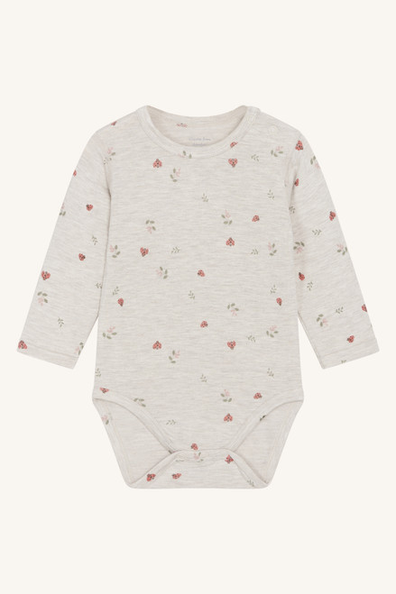 Hust & Claire - Organic Langarmbody Bambusviskose Buller Marienkäfer