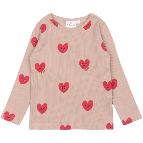 The New - Organic Longsleeve Rippe Herz