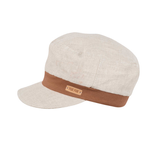 Pure Pure - Organic Schirmcap Leinen Michelmütze