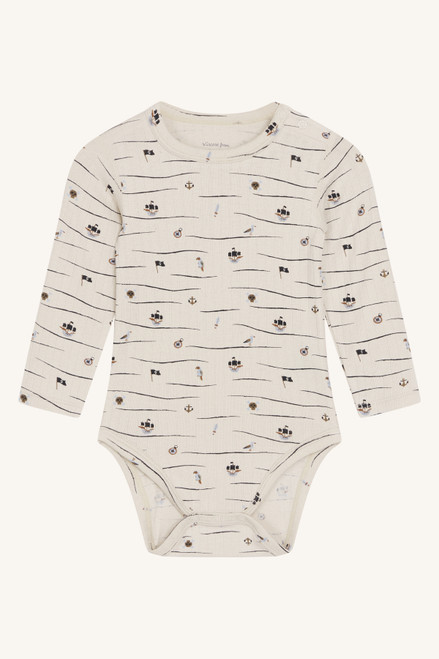 Hust & Claire - Organic Langarmbody Bambusviskose Buller Boote