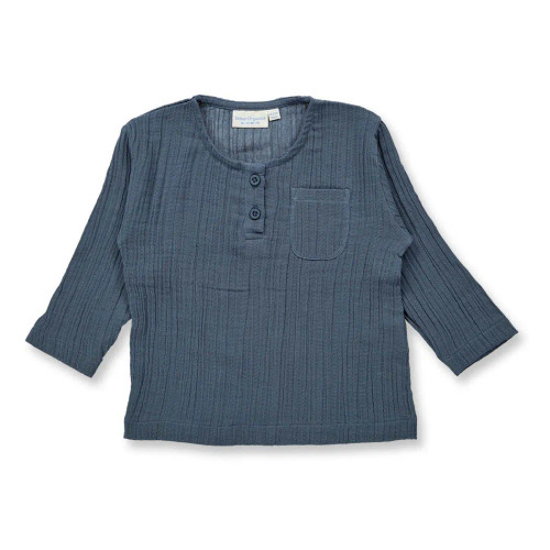 Sense Organics - Organic Musselinhemd PLIN graublau