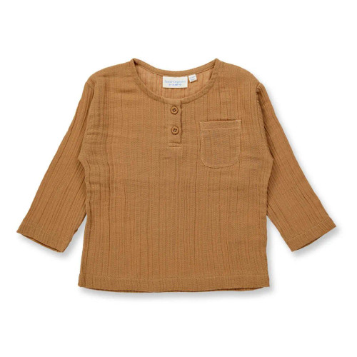 Sense Organics - Organic Musselinhemd PLIN Caramel