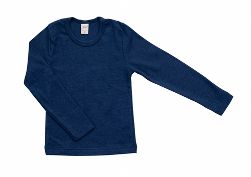 Lilano - Organic Longsleeve Wolle/Seide marine