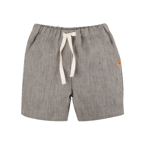 Pure Pure - Organic Leinenshorts Nadelstreifen braun ecru