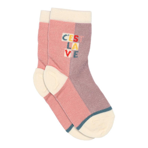 MP Denmark - Socke Bambusviskose Lilaic Shadow „C est la vie“