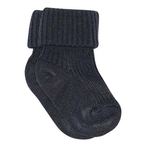 MP Denmark - Bambusviskose Ripp-Socken Navy