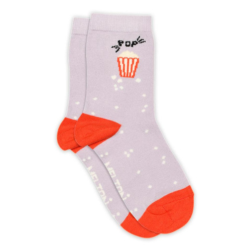 Melton - Baumwollsocken Popcorn Cloud Lilac