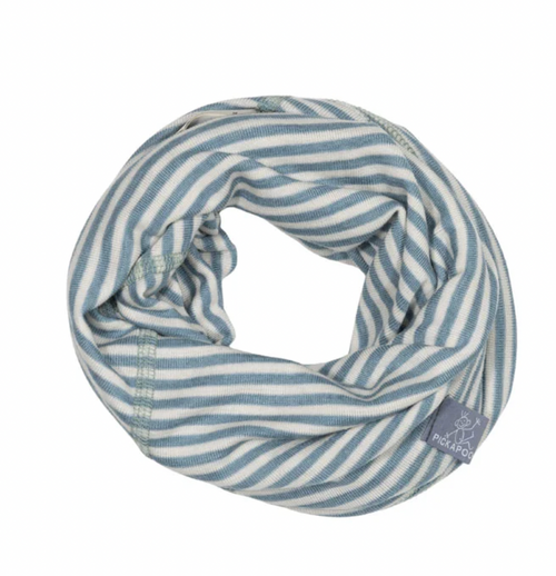 Pickapooh - Strunzl Wolle-Seide Schlupfschal Sea Green/Natur
