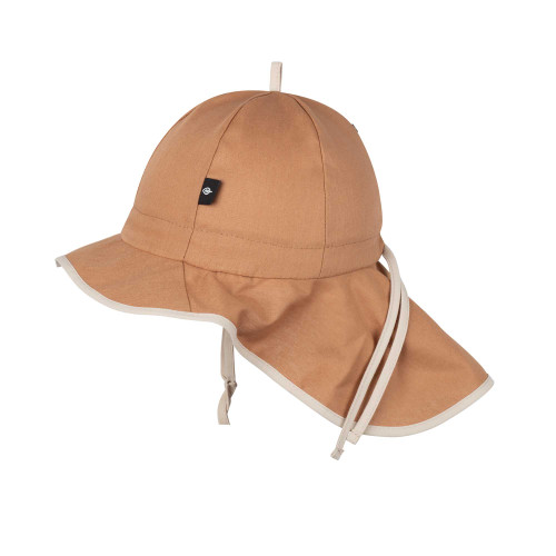 PurePure - Organic Sonnenmütze mit Nackenschutz Coconut