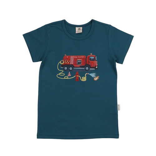 Walkiddy - Organic T- Shirt Feuerwehr