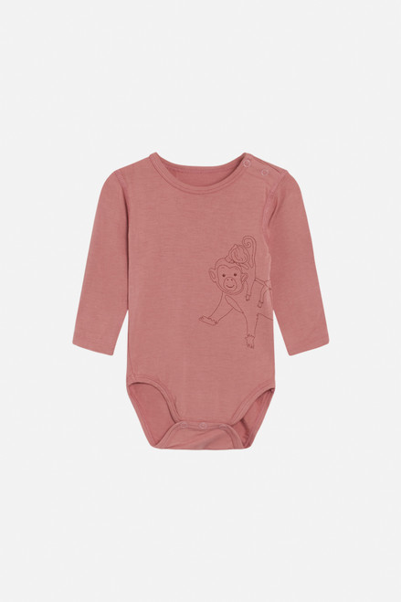 Hust&Claire - Buller  Body Bambus langarm Ash rose