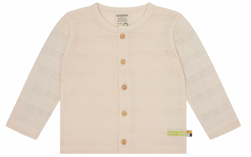 Loud+Proud - Organic Jacquard Jäckchen Vanille
