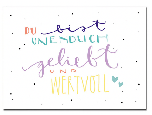 Postkarte "Du bist unendlich geliebt"