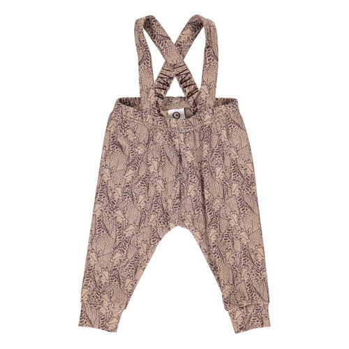 Müsli by green cotton suspender pants giraffe