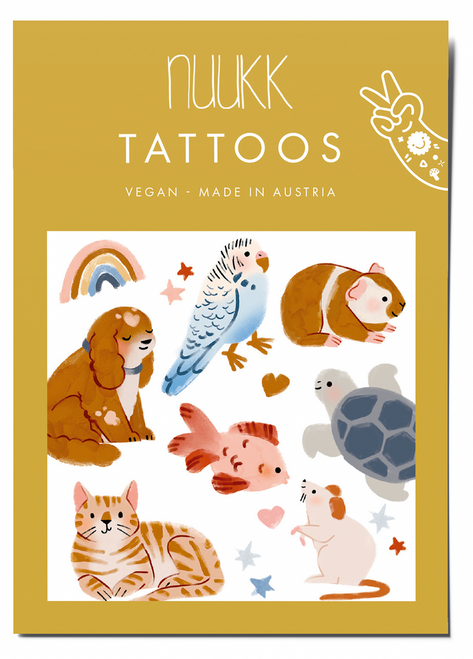 Nuukk - Vegane Tatoos „Haustiere“