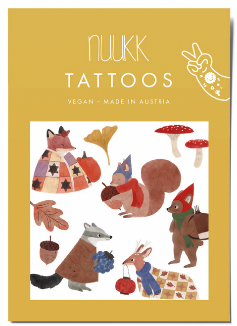 Nuukk - Vegane Tatoos „Waldbewohner“
