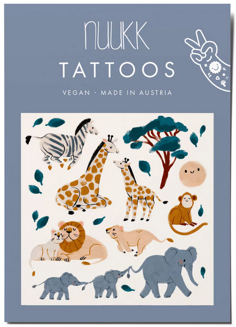 Nuukk - Vegane Tattoos „Safari“