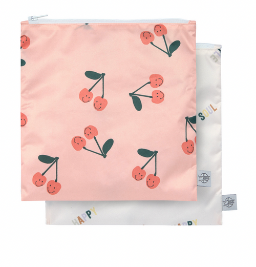 Lässig - Snack Bag Happy Fruits Cherry 2er Pack