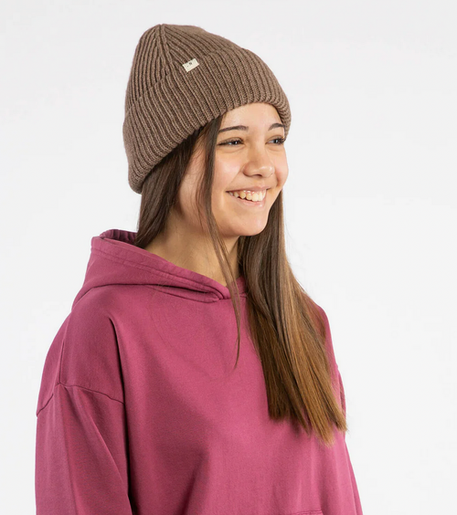 Matona - Organic Beanie Wollstrick Sepia