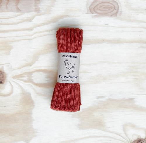 De Colores - Organic Pulswärmer Babyalpaka Orange