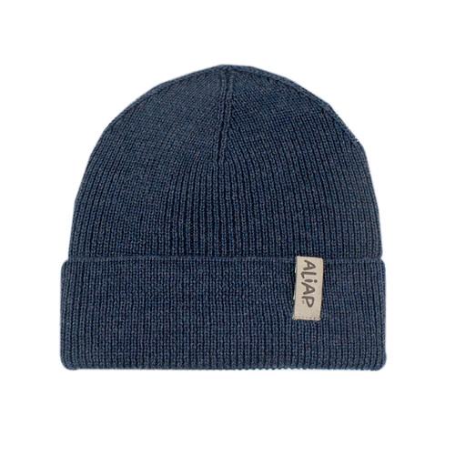 Aliap - Strickmütze Merinowolle Marine