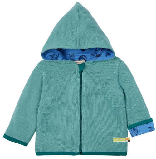 Loud+Proud Wendejacke Strick mit Kapuze oregano eichhörnchen