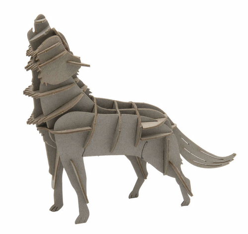 Fridolin - 3D Papiermodell Wolf