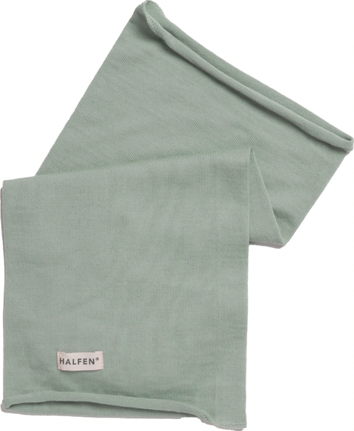 Halfen - Organic Merinowolle feiner Strick Loopschal Mint