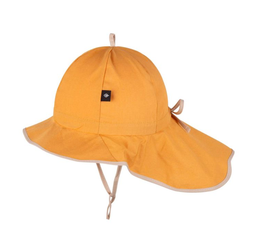PurePure - Organic Sonnenmütze mit Nackenschutz Papaya
