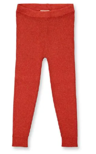 Sense Organics - Organic Strickleggings YUMA Baumwolle Terracotta Melange