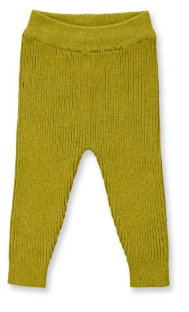Sense Organics - Organic Strickleggings YUMA Baumwolle Green Tea Melange