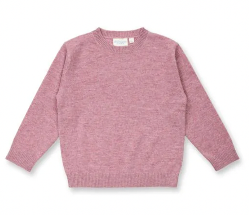 Sense Organics - Organic Strickpullover IKE feine Merinowolle Mauve Melange