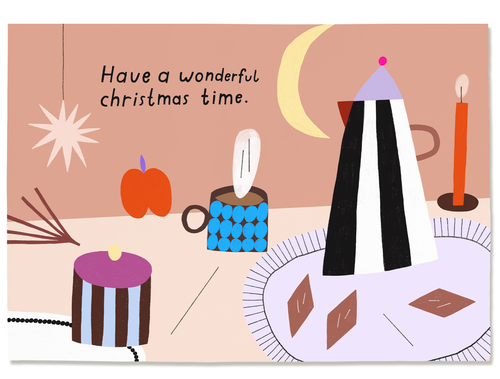 Nuukk - Porstkarte auf Hartpappe „Have a wonderful time“