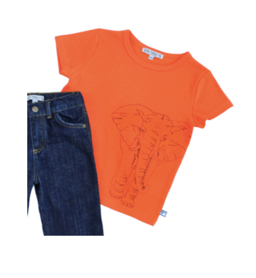 T-Shirt Elefant Stickerei
