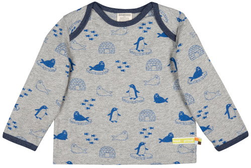 Loud+Proud - Shirt Pinguin grey