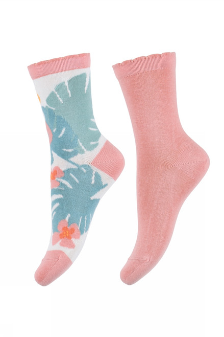 Melton - Socke Flamingo 2er-Pack
