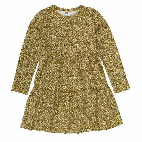 Kleid Petit Fleur Pesto Müsli by Green Cotton