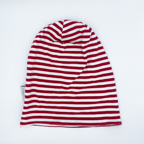 Beanie Fischarmen Streifen rot weiß